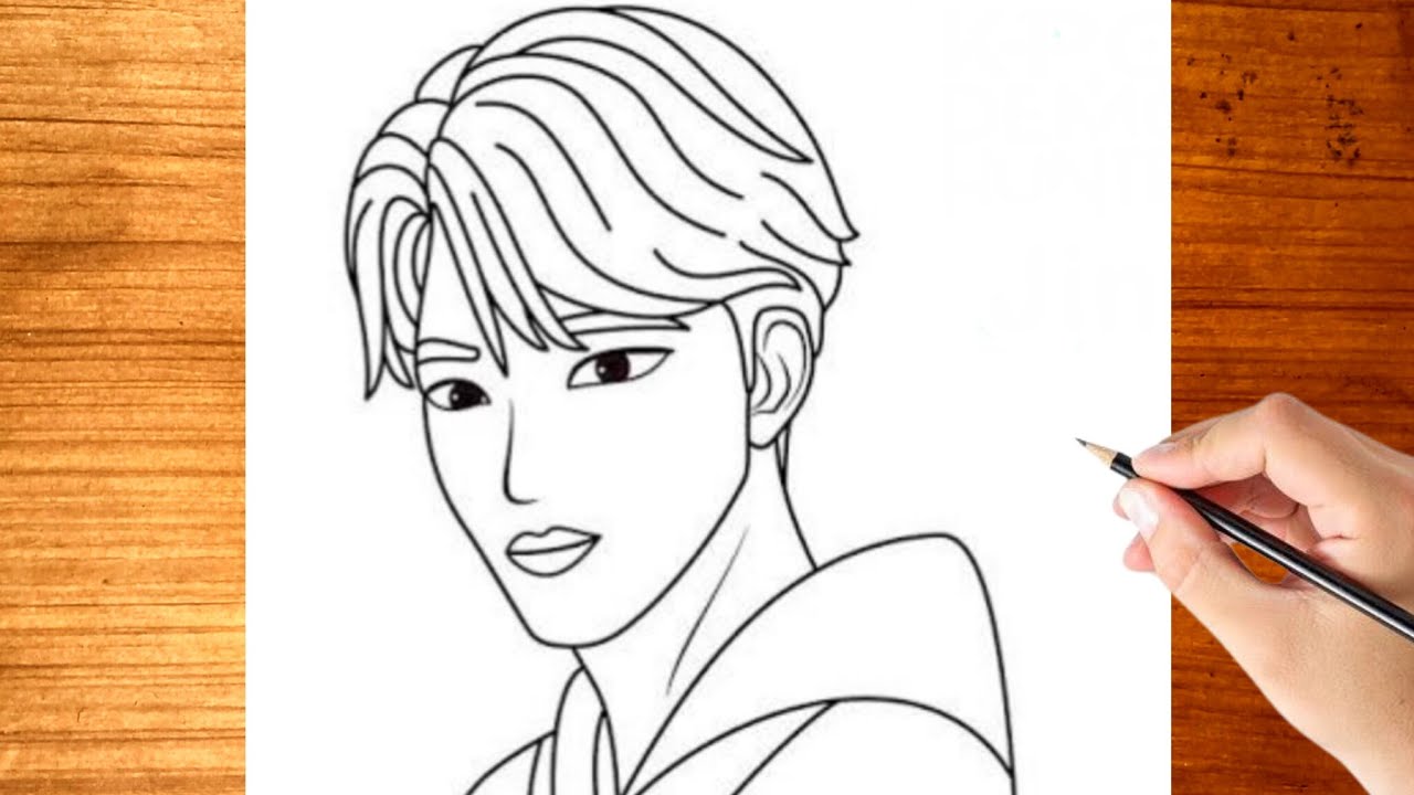 How to Draw K-Pop Demon Hunters Jinu | Step-by-Step Anime Drawing Tutorial