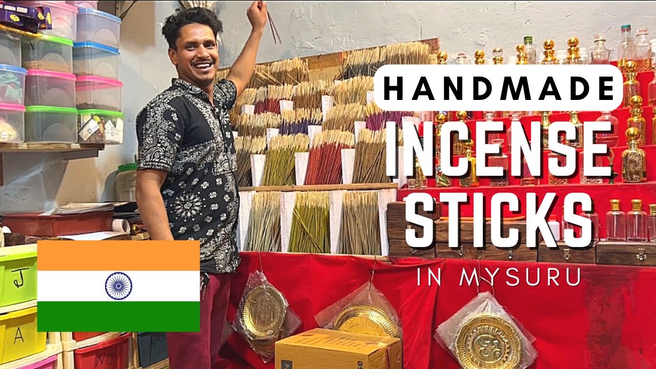 E39: Over 100 year old handmade incense stick business in Devaraja Market Mysuru