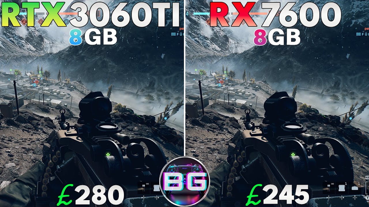 RTX 3060Ti 8GB Vs. RX 7600 8GB | R9 9950X3D |Battlefield 6 | 1080p & 1440p |