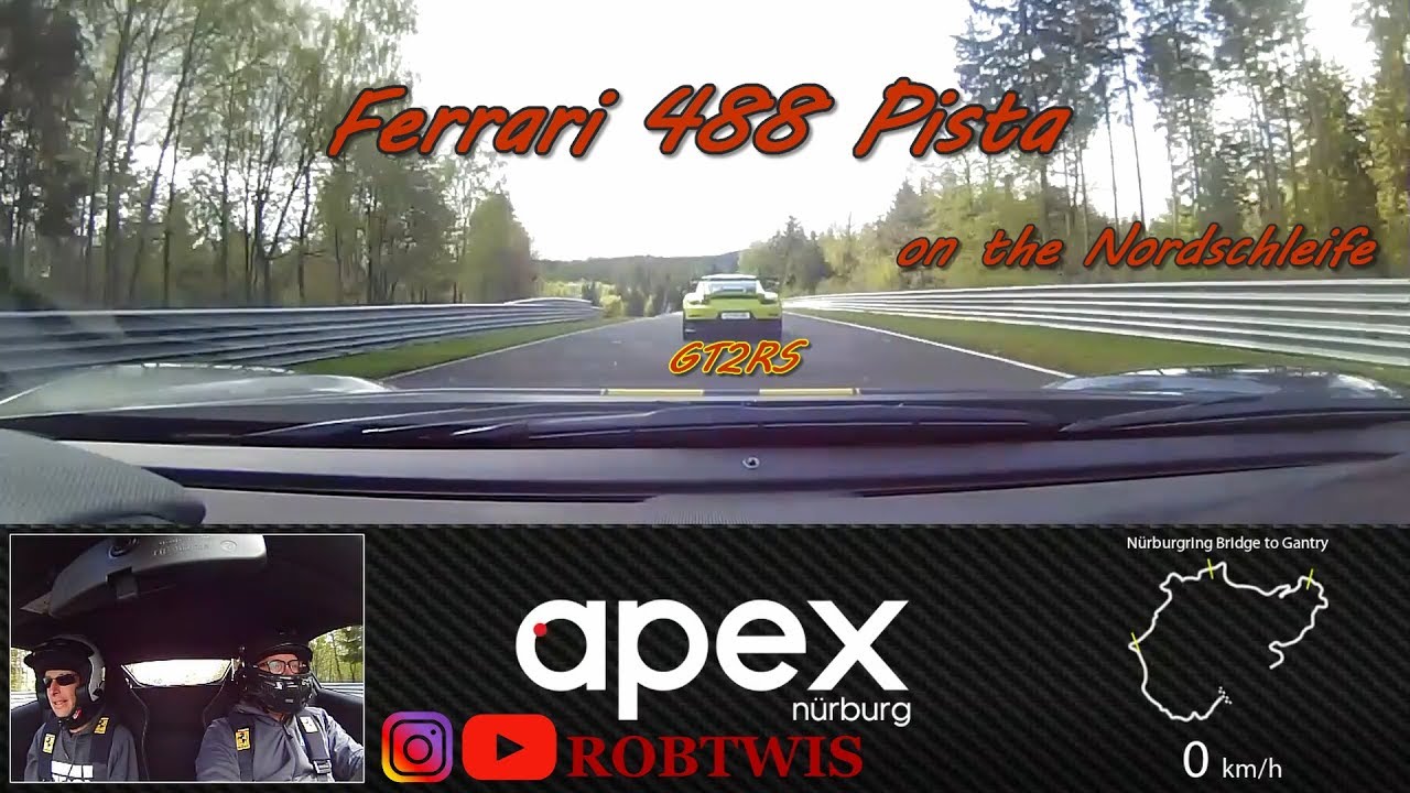 Ferrari 488 Pista on the Nurburgring with GT2RS