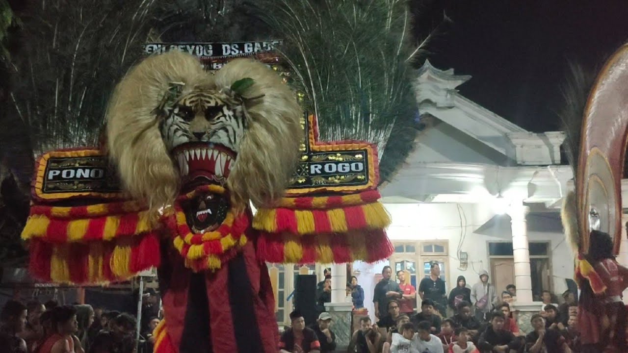 REOG PONOROGO SINGO BUDOYO DESA GABEL KAUMAN FULL HOREG DI MALAM HARI..