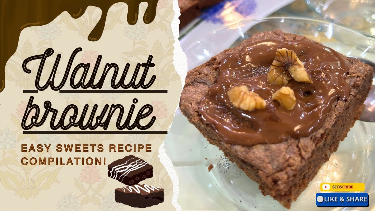 Fudgy Walnut Brownies Recipe | Best Homemade Chocolate Brownie | FIZZAH HAMMAD 