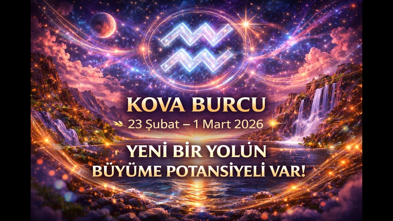 🔮 KOVA BURCU ♒️ 23 Şubat – 1 Mart 2026  ✨ “YENİ BİR YOLUN BÜYÜME POTANSİYELİ VAR!”