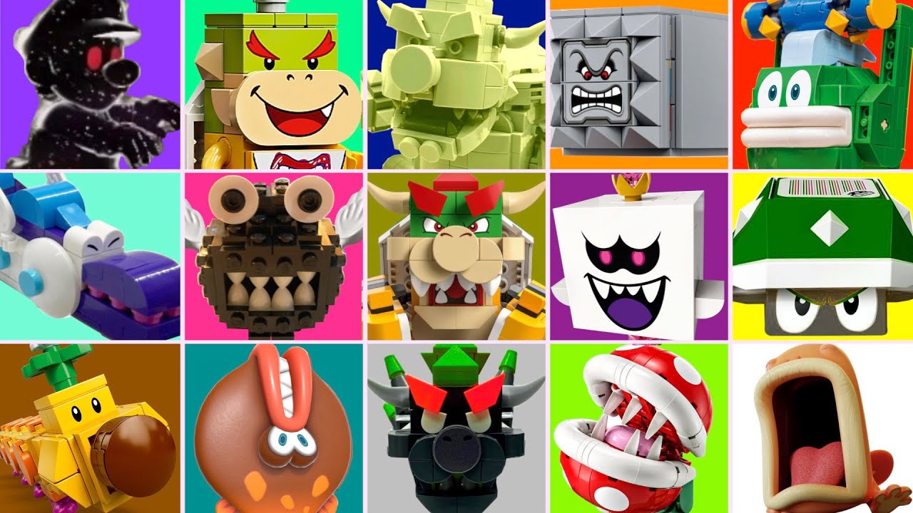 We Made ALL the Bosses with 4 players in Super Mario Bros Wonder - LEGO vs GAME