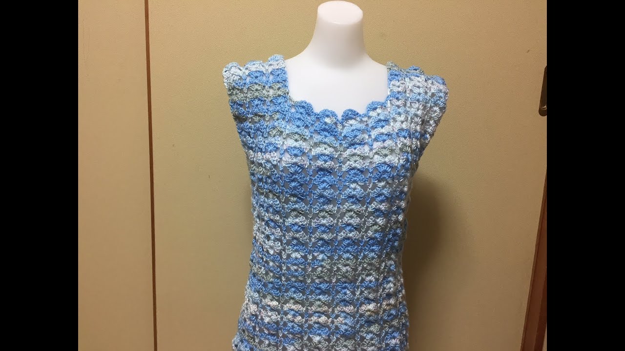 Crochet Blue Summer Blouse Tutorial