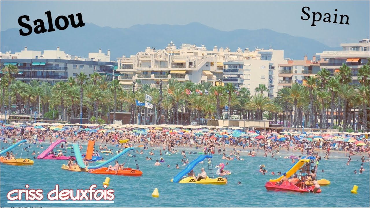 Salou ; Ambience ; Baignade ; 4K ; Plage de Llevant ; Soothing and relaxing ; Mer ; Spain ; Espagne
