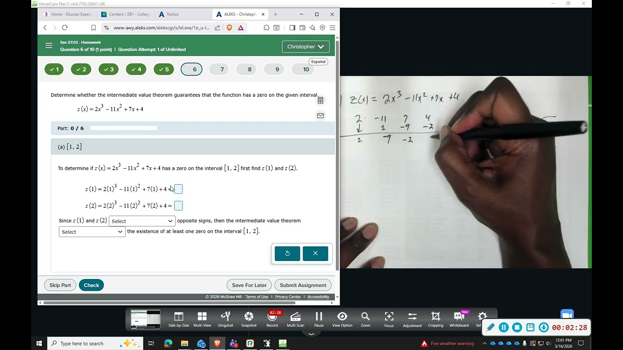 LIT Aleks CA 7 2 Polynomial Functions 6