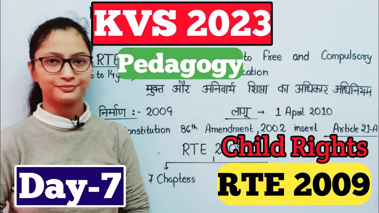 KVS Pedagogy Preparation | Right to Education | Perspectives in Education | KVS Pedagogy | KVS 2023