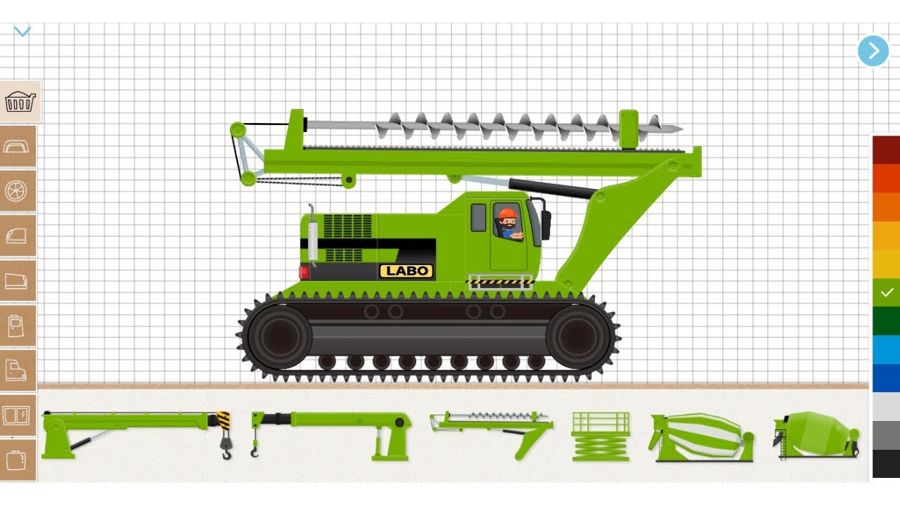 Try the Ultimate Earth Drill - Labo Construction Truck in Action