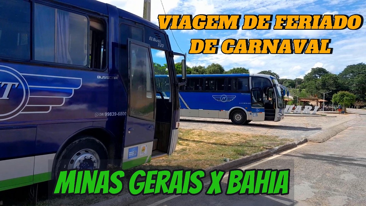 VIAGEM DE FERIADO DE CARNAVAL MG X BA, AVARIA NA LATERAL DO BUSSCAR