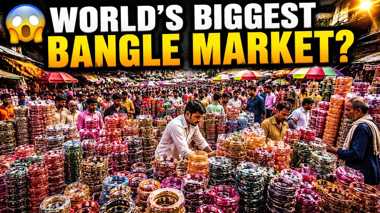 You Might Not Have Seen The World's Largest Bangle Market.🔥| firozabad | Bahadur Bangle