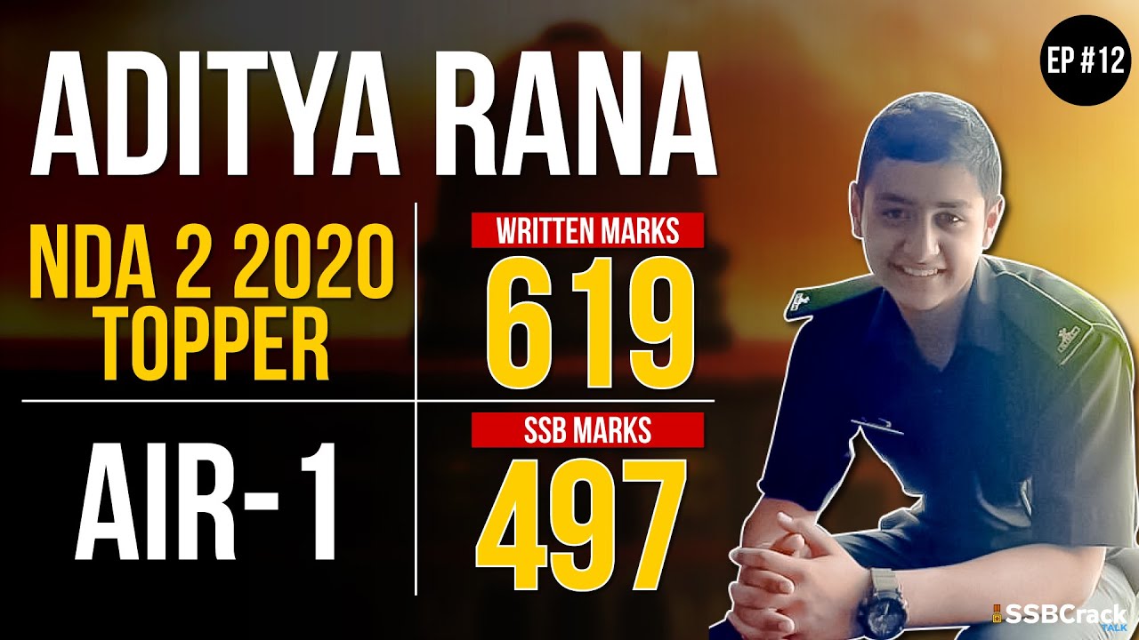 Meet NDA Topper Aditya Singh Rana NDA 2 2020 AIR-1