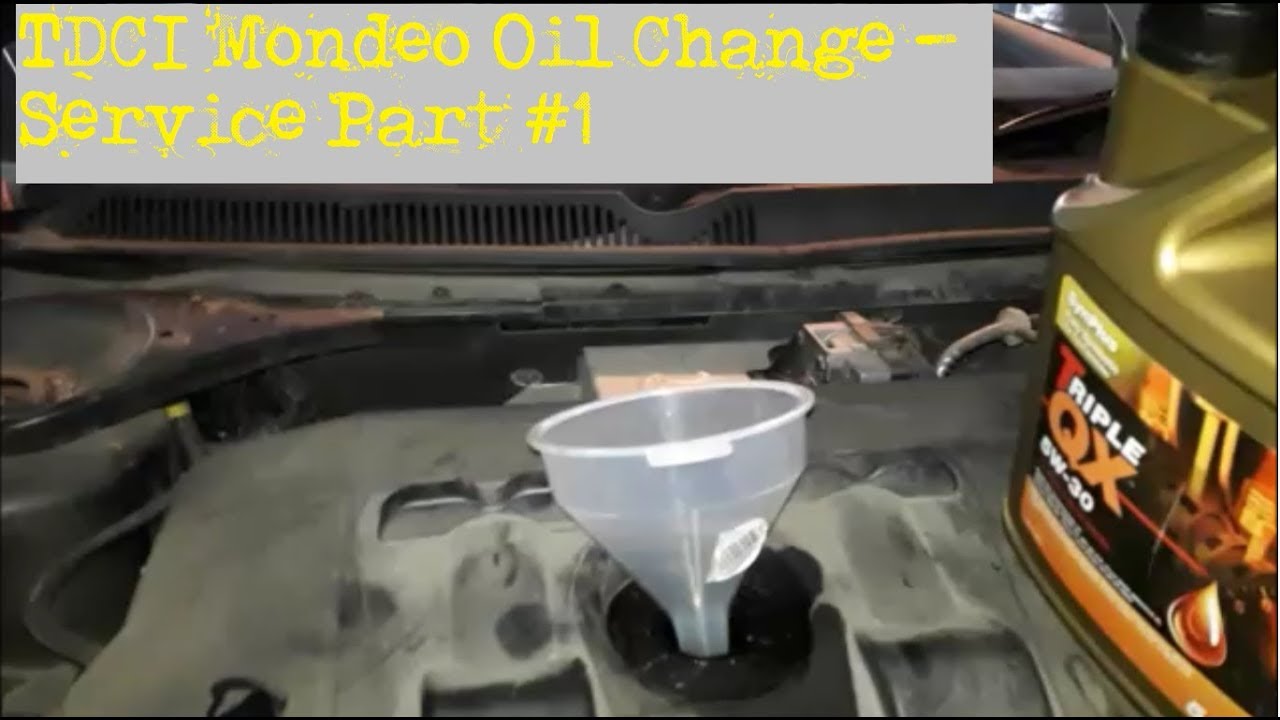 How to change the oil on a Ford Mondeo 2.0 Tdci - Service Part 1