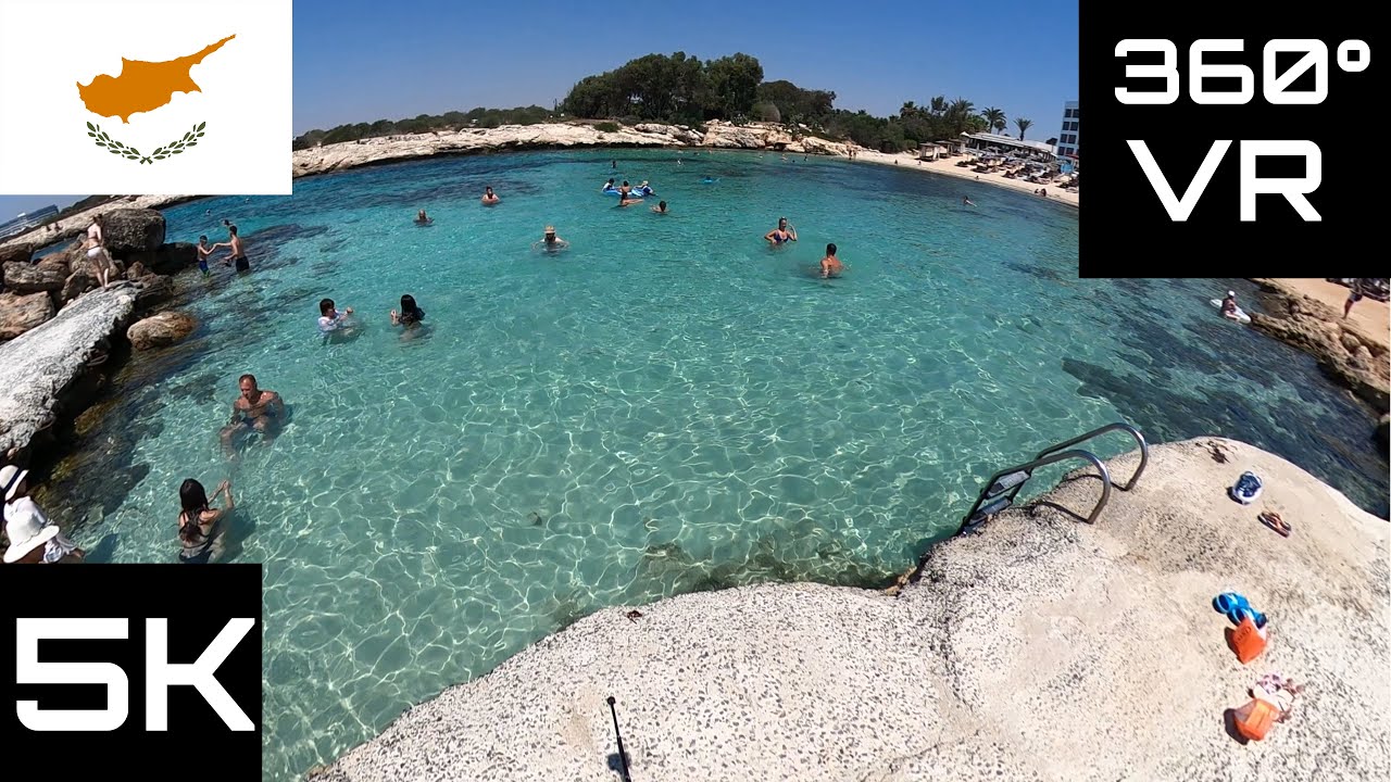 360&deg; VR Virtual Reality Video: Cyprus - Latchi Adams Beach, Ayia Napa