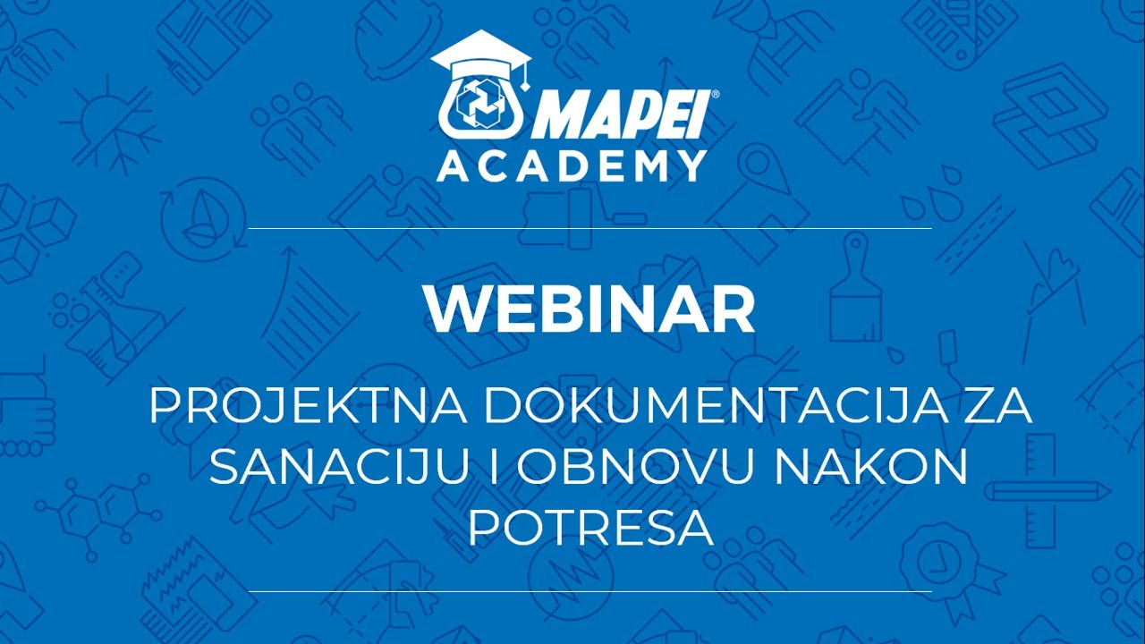 Projektna dokumentacija za sanaciju i obnovu - Mapei webinar