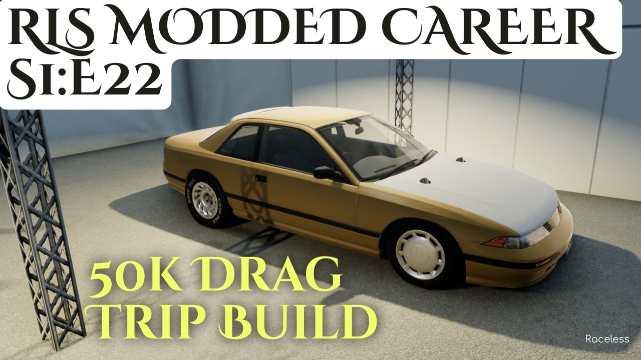 Building Our First Stick Shift Drag Car For the 50k Drag N Drive Challenge - BeamNG Career Mode!