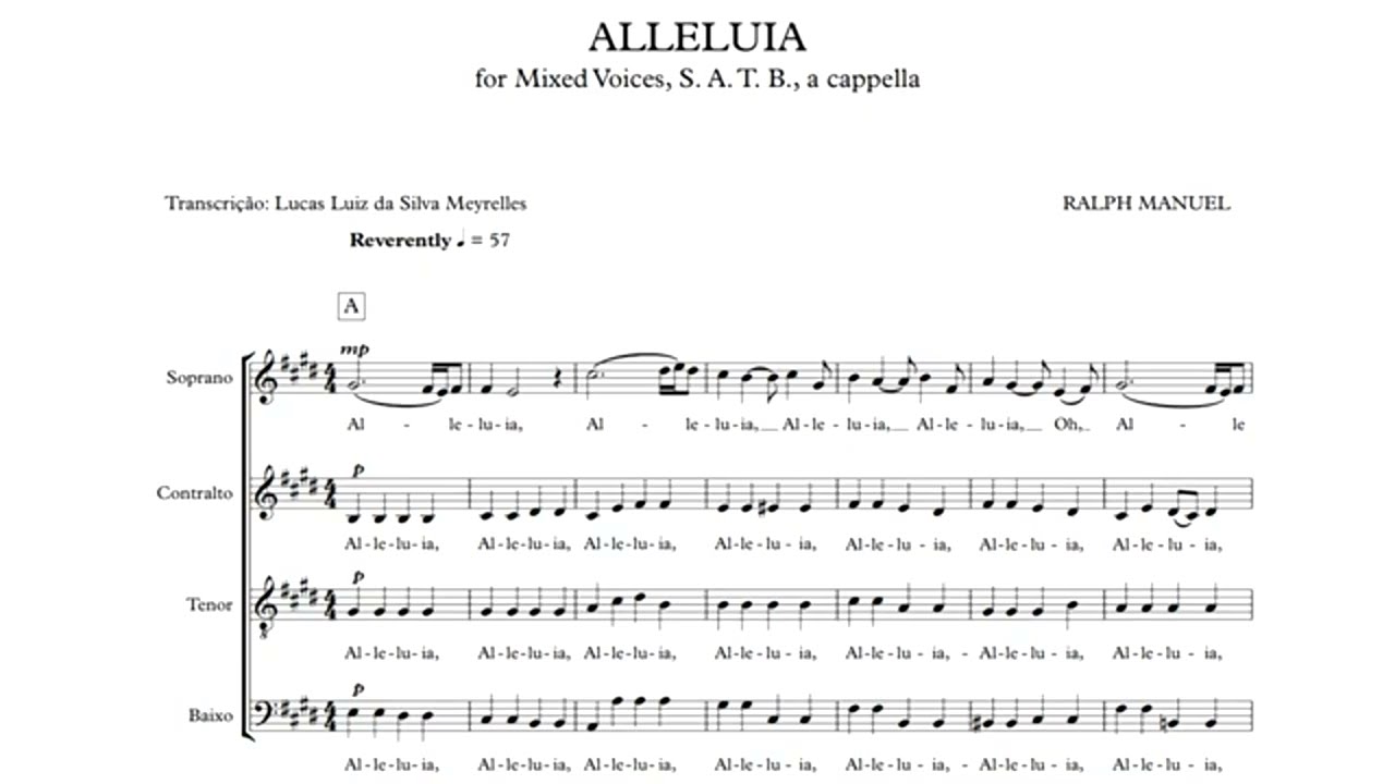 Aleluia - Ralph Manuel - tenor
