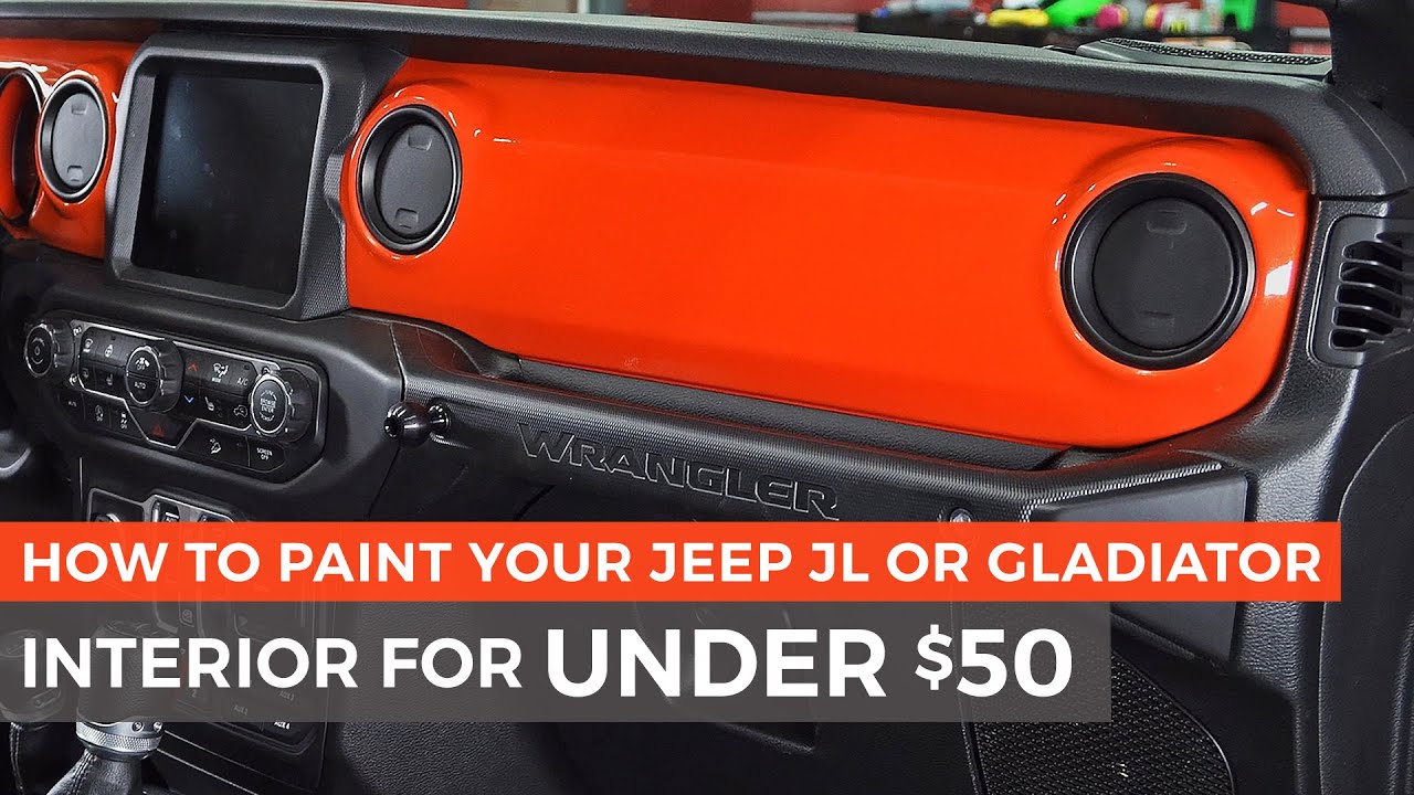 Как покрасить салон Jeep JL Wrangler или Gladiator менее чем за 50 долларов