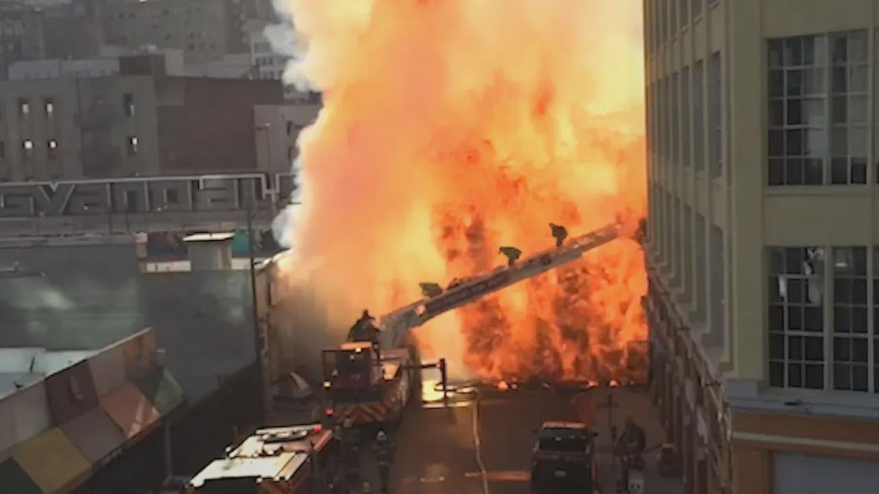 Pesadilla para bomberos: el incendio en Boyd Street