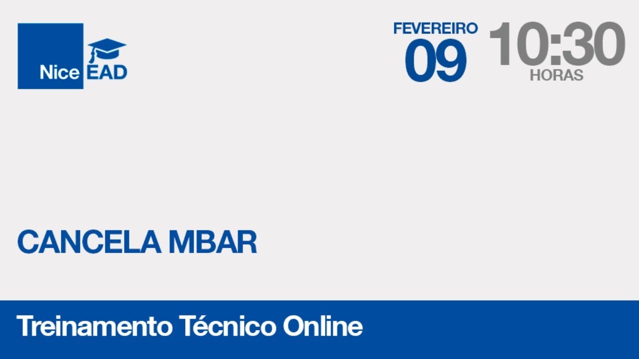 Treinamento Técnico - Cancela M-Bar