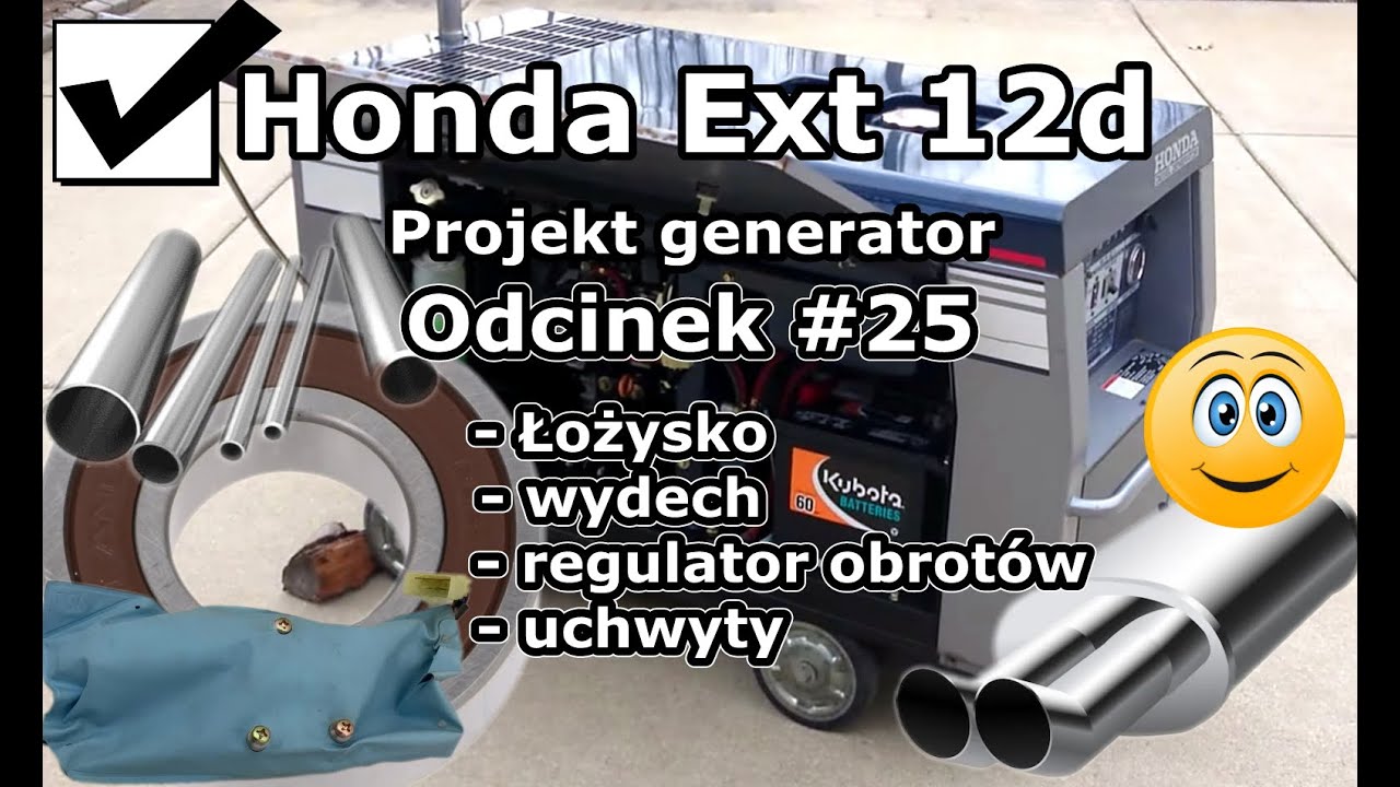 Honda Ext12d - Odcinek #25 Regulator obrotów, wydech, uchwyty, łożysko