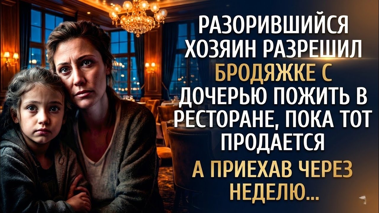 Разорившийся хозяин пустил бродяжку пожить в ресторане, пока тот продается… А приехав через неделю…