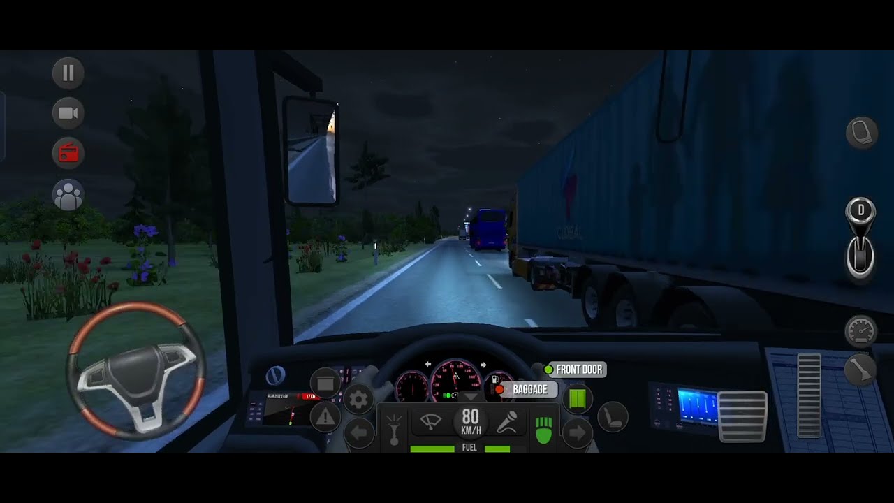 Amazing video of overtaking long truck while bus driving#gaming #shorts #subscribe