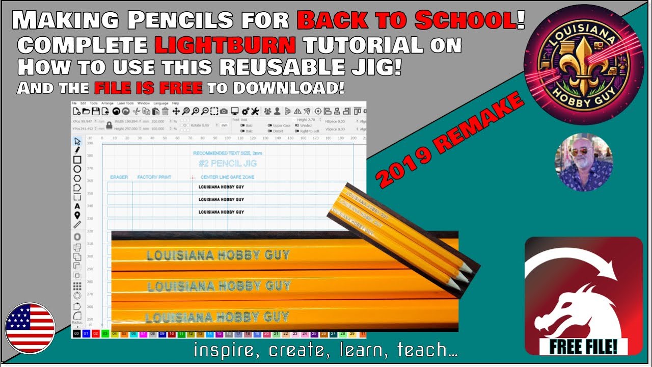 ✏️ Back to School Laser Engraved pencils, AND FREE FILES so you too can make them!