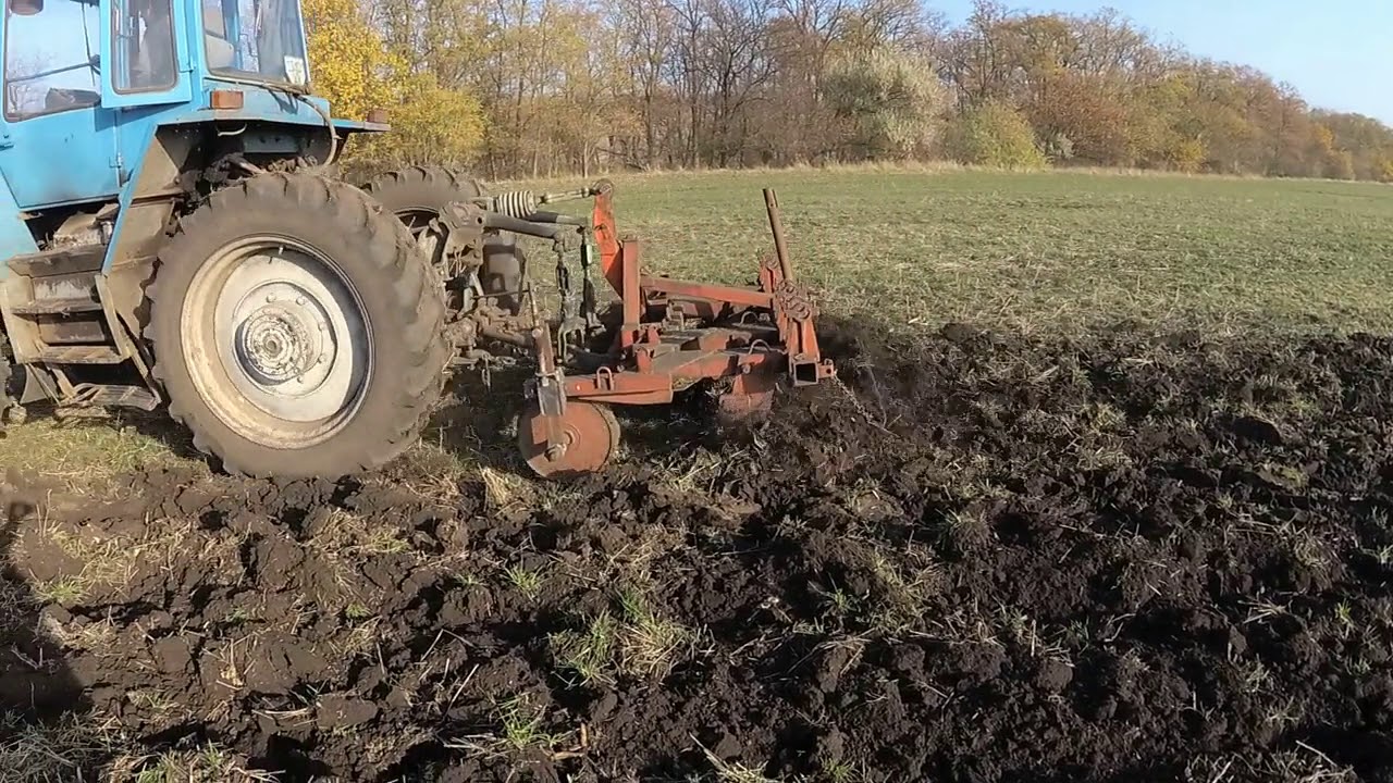 Рыхление щелерезом+ ХТЗ 121.