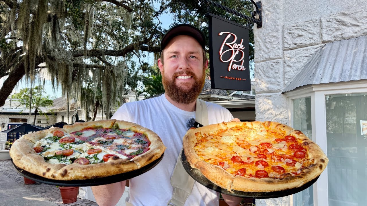 Отличная пицца и ЛУЧШИЙ десерт в пиццерии Back Porch Pizza Bar