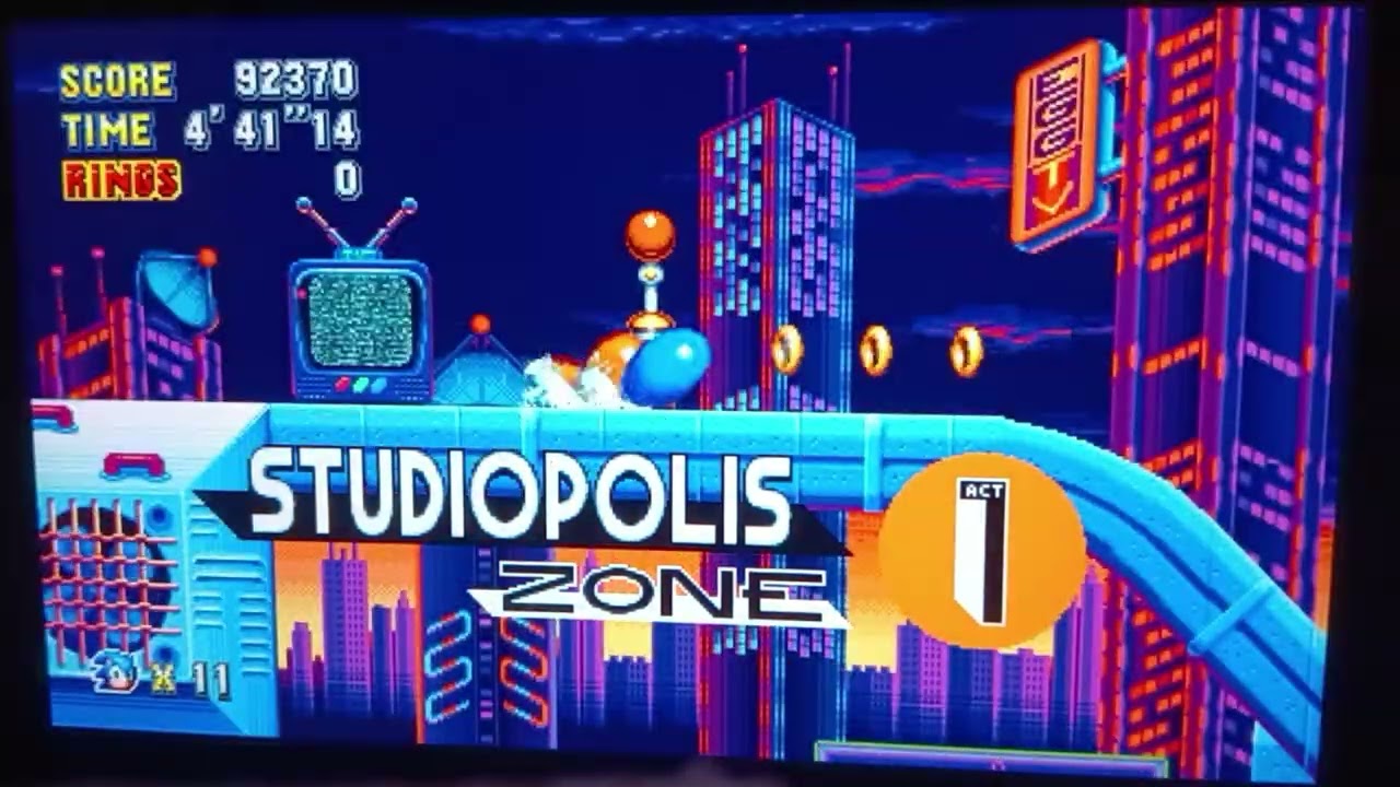 Sonic Mania #3 Lights, Camera, Action!