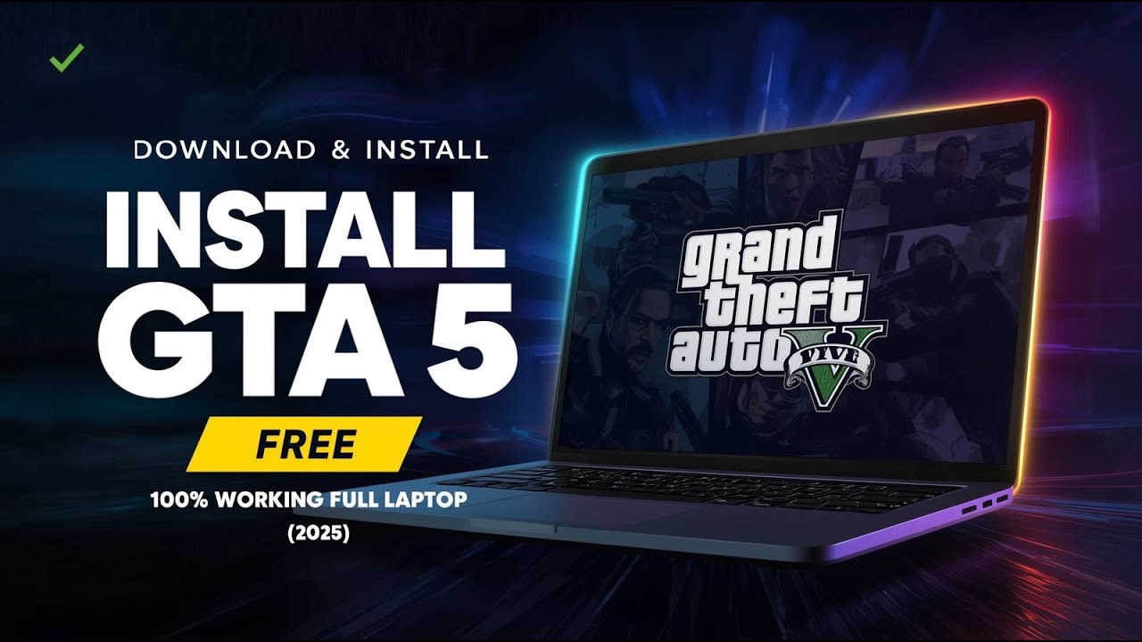 Download & Install GTA 5 on PC/Laptop 🎮 | 100% Working Full Version | Step-by-Step Setup Guide 2025