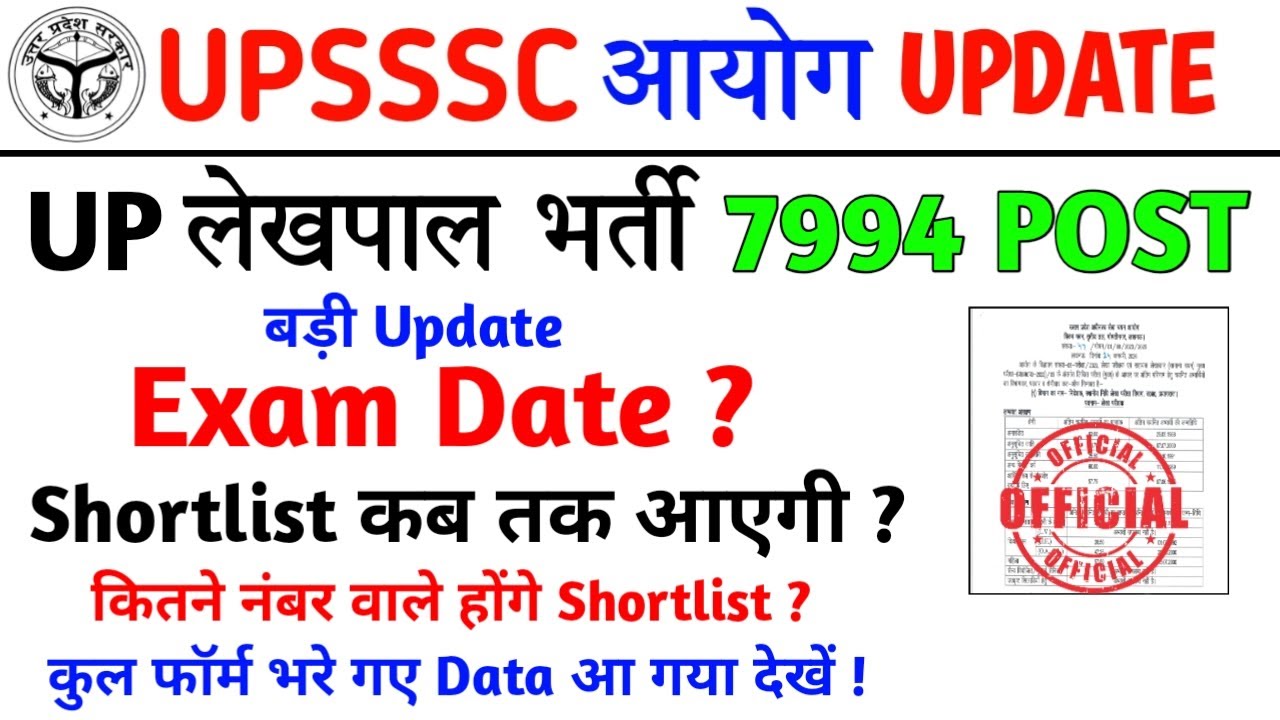 Up Lekhpal Shortlist Cut Off | Up Lekhpal Exam Date 2026 | PET Cutoff for Lekhpal | upsssc lekhpal