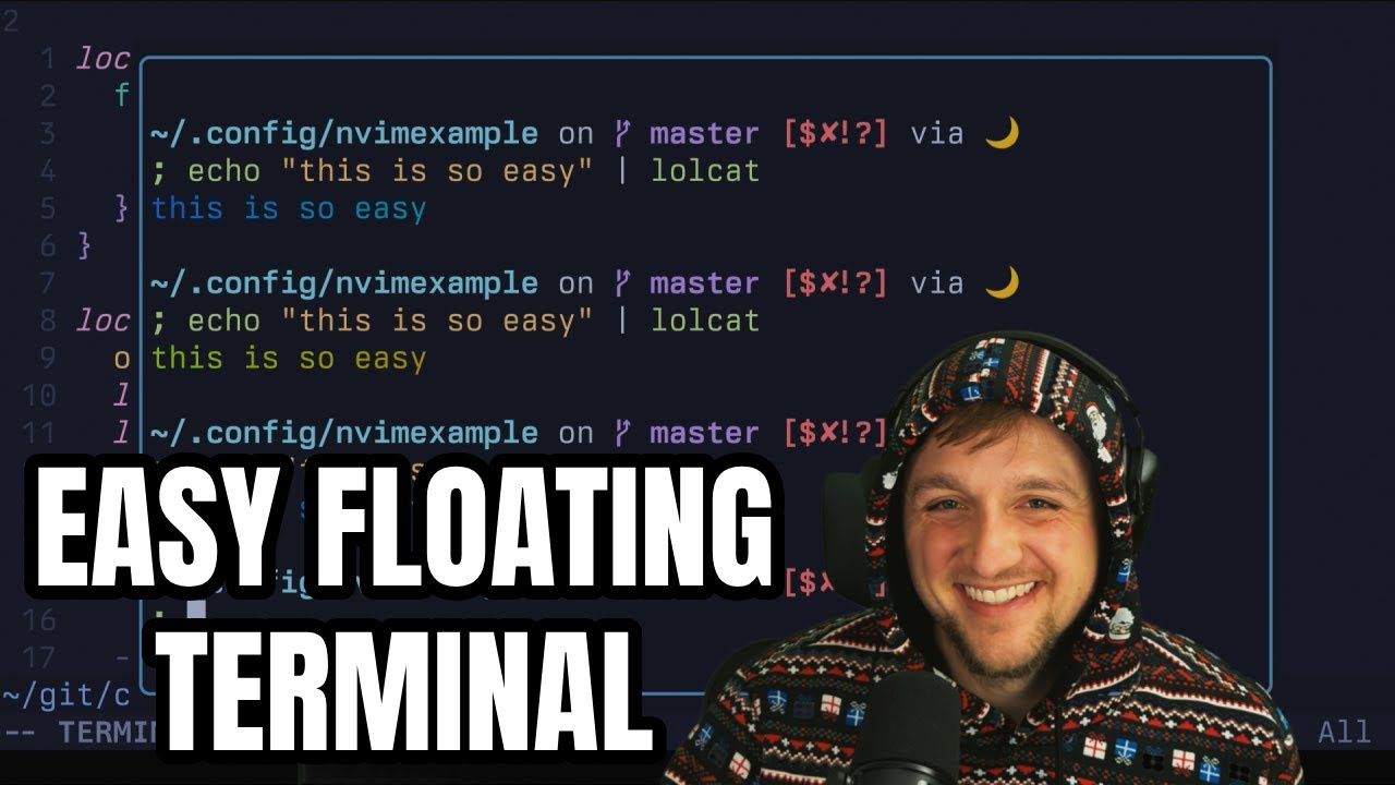 Плавающий переключаемый терминал в Neovim в 50 строках Lua