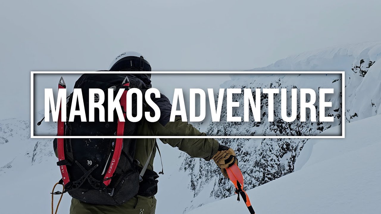 Skiing Markos adventure - Humbled by a new couloir in Bunnersfjällen