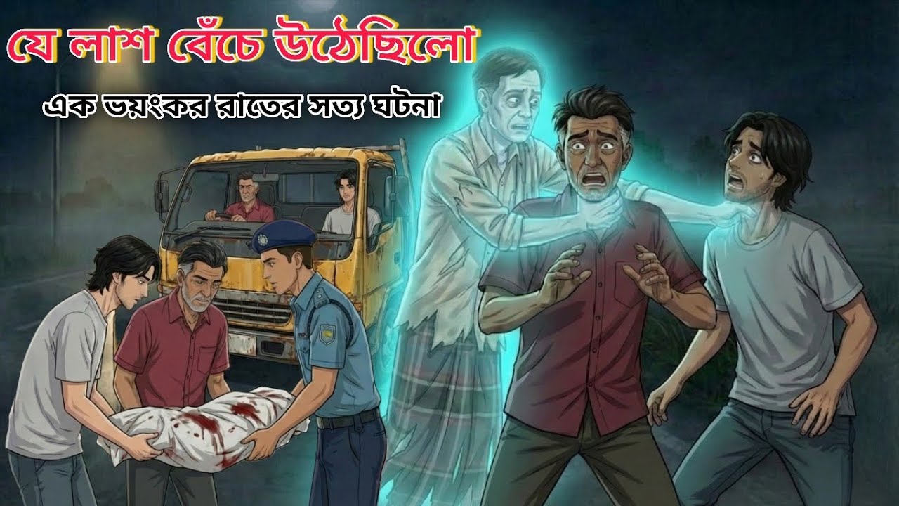 যে লাশ বেঁচে উঠেছিলো গা ভয়ে ছমছম করার মতো ঘটনা । ভুতের গল্প| Bangla Ghost Story| New Horror Cartoon