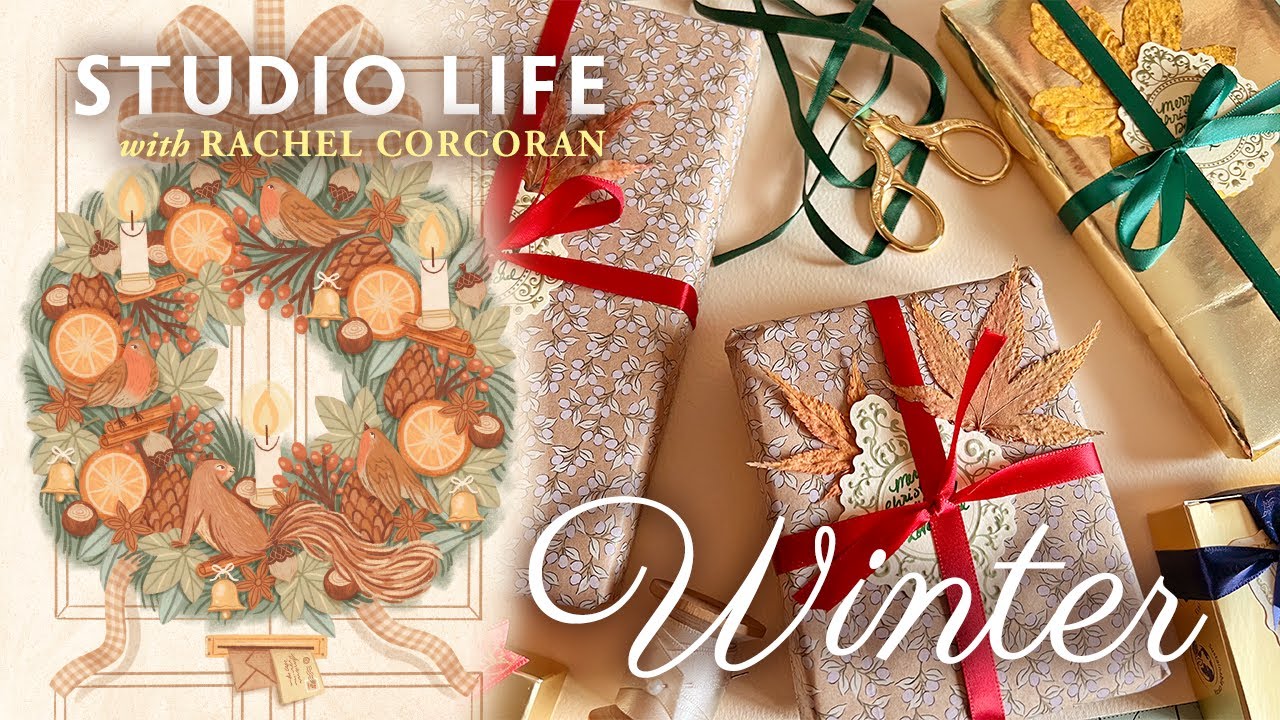 Visit My Winter Studio ✿ Festive Illustration Process ✿ Make Homemade Christmas Decorations & Treats