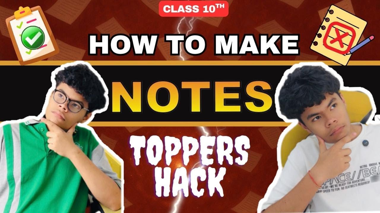 AIR1 Aarav Malhotra's | How To Make Notes like a Topper | Class 10th boards