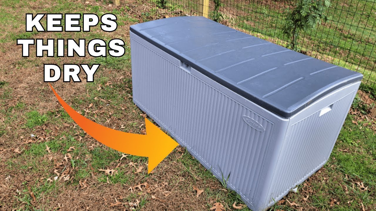Обзор контейнера для хранения Suncast объёмом 160 галлонов — лучшее решение для хранения на откры...