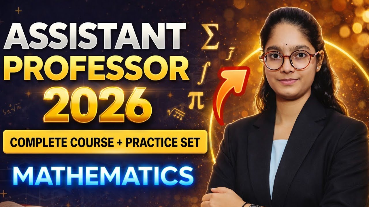 Assistant professor 2026 | assistant professor maths class | maths complete course