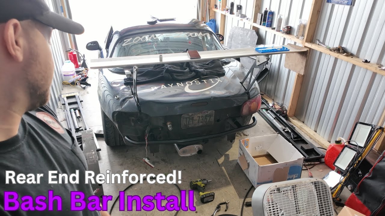 Miata Rear Bash Bar + DIY Digital Dash Mount Upgrade!