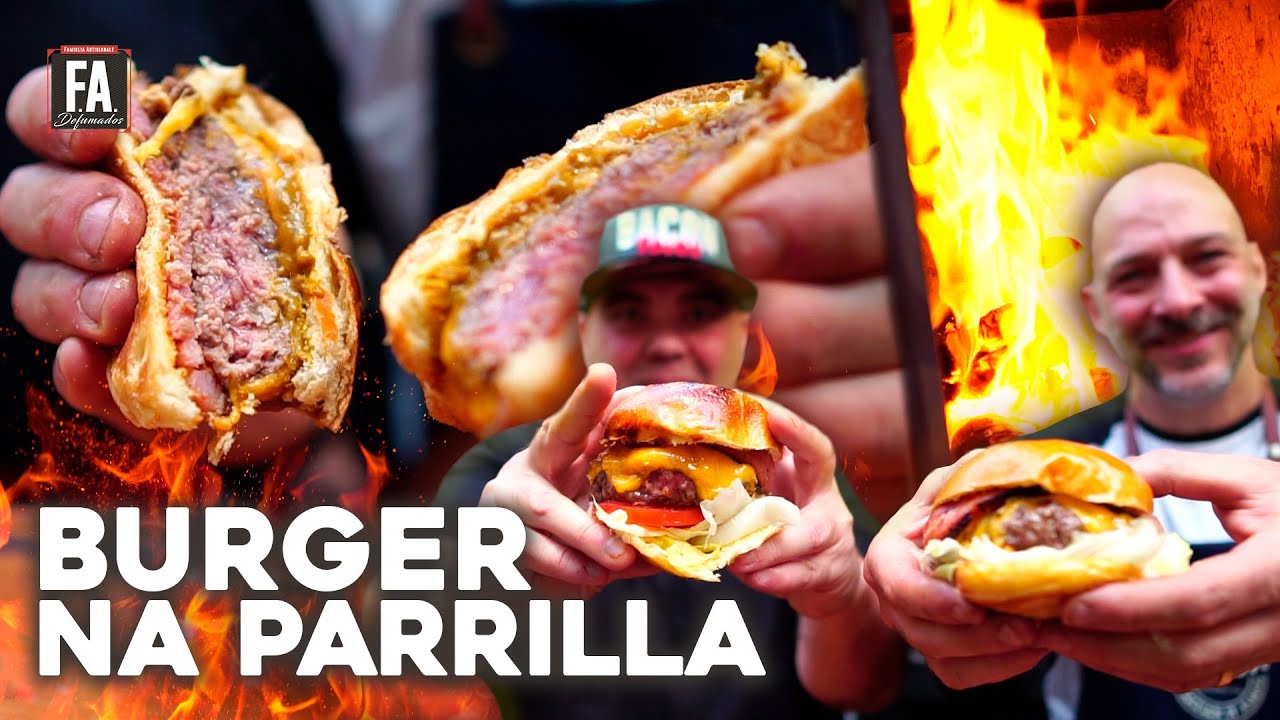 COMO FAZER BURGER NA PARRILLA (Part. @Rincon Escondido)