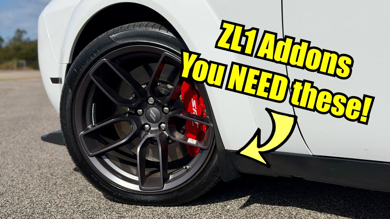 Защитные щитки ZL1 Addons Rock Guards на моём Challenger СПАСЛИ мою машину! Как установить! Насто...