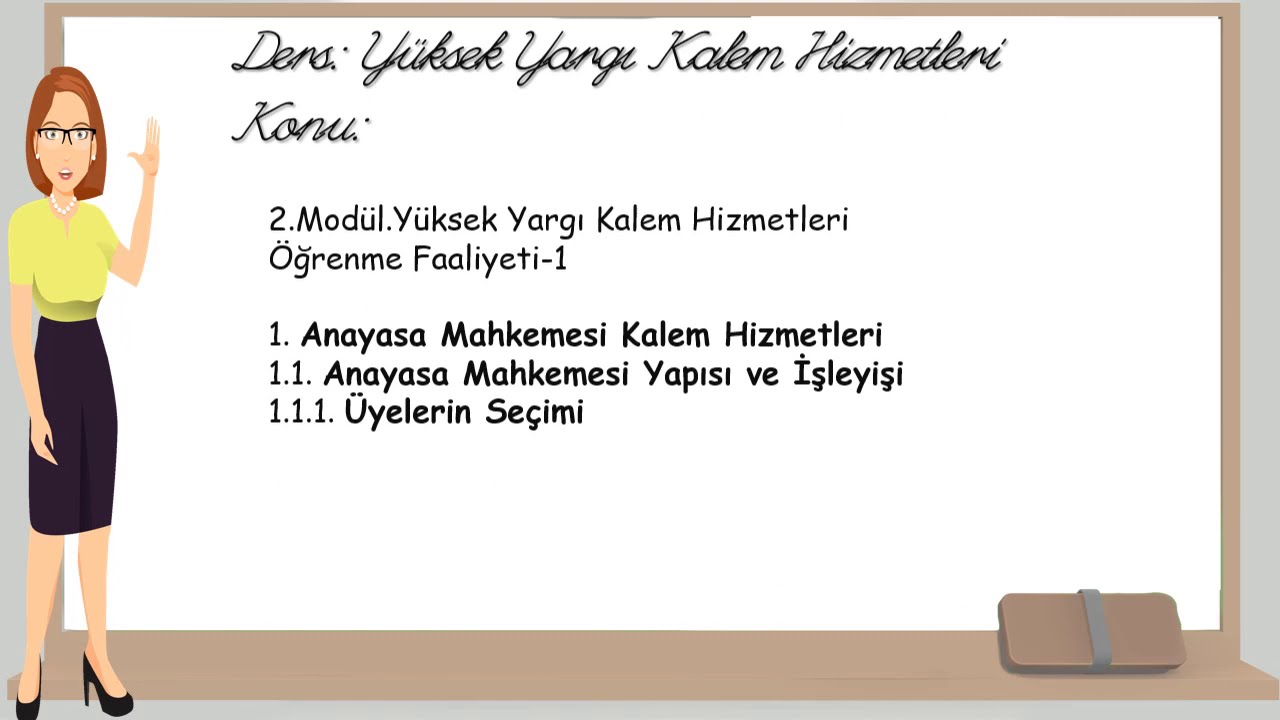 19- Anayasa Mahkemesi- Yüksek Yargı Kalem Hizmetleri