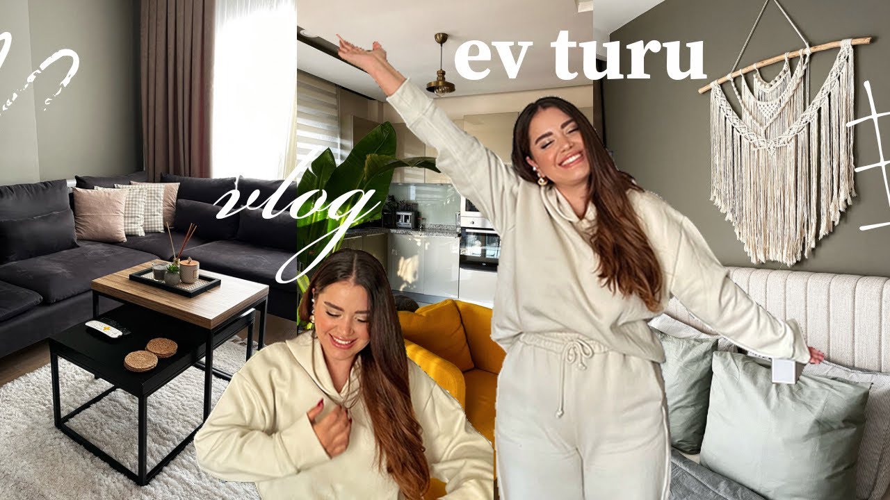 VLOG | Ev Turu 🏡 | 2+1 Giyinme Odalı 90m2 Evimiz 🔑