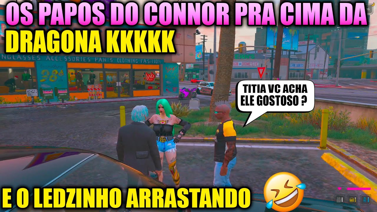 CONNOR FALA PARA DRAGONA QUE O CACHORRO TÁ SOLTO😏, QUE TEM QUE PREND3R, SE NÃO JÁ VIUU 🤣