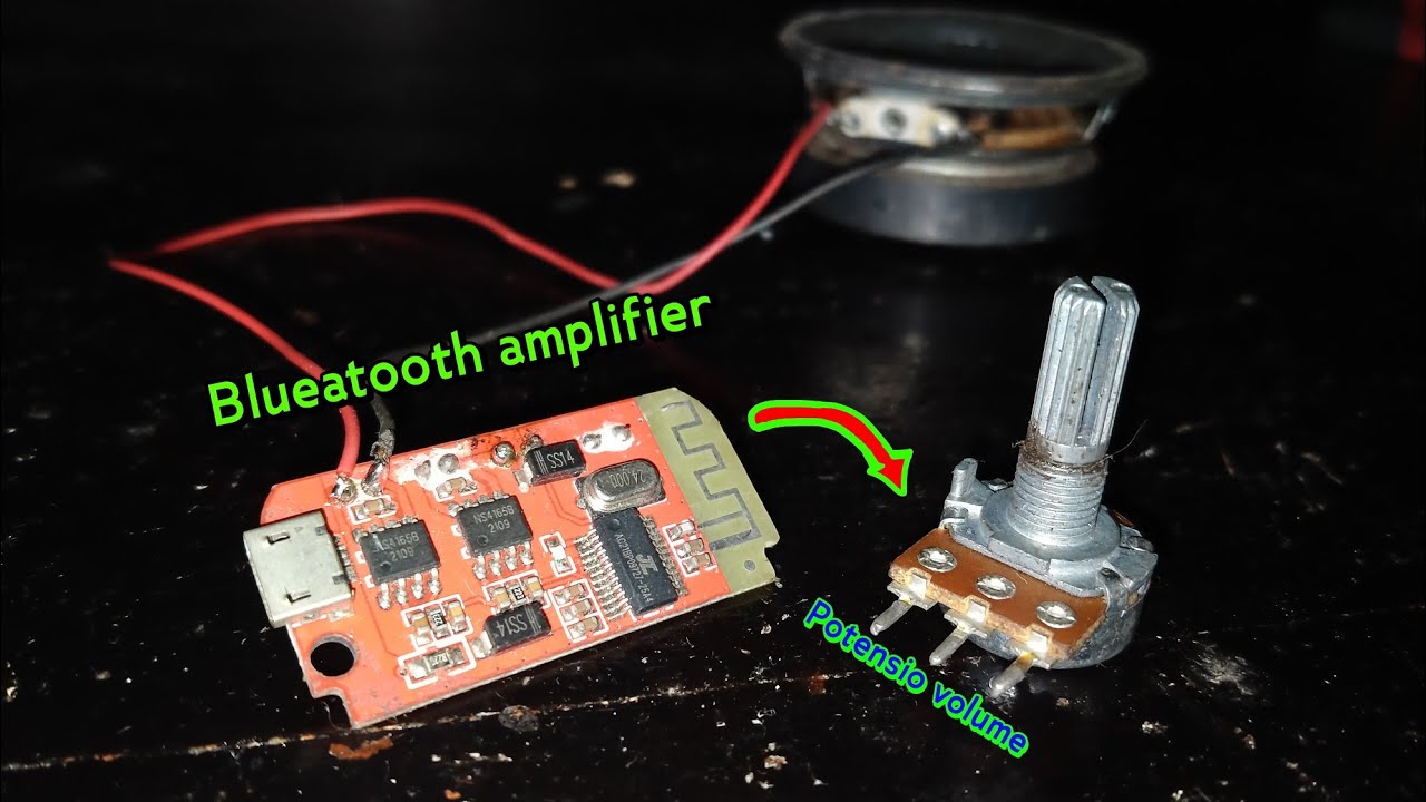 Cara menambahkan potensio VOLUME pada modul ampli bluetooth yang tidak ada volumenya