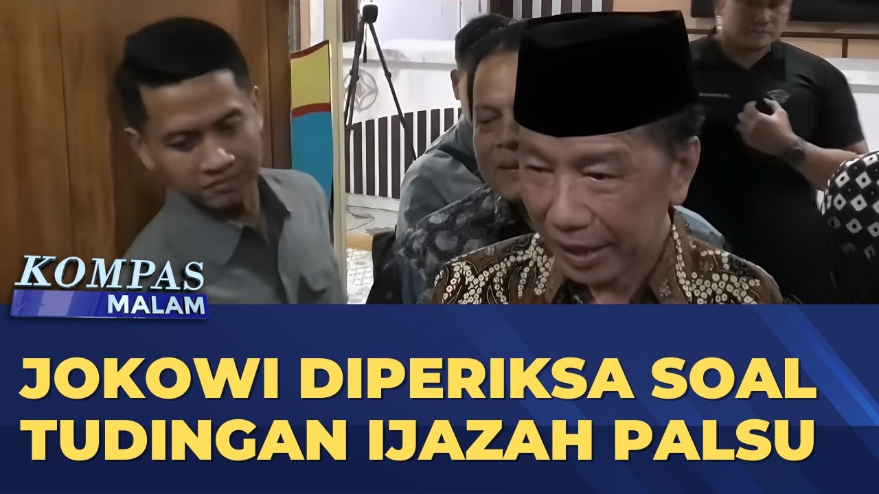 Jokowi Diperiksa Sebagai Saksi Kasus Tudingan Ijazah Palsu di Mapolresta Solo | KOMPAS MALAM