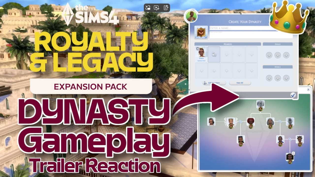 Sims 4 Royalty & Legacy: Dynasty Gameplay Trailer Reaction and Breakdown!