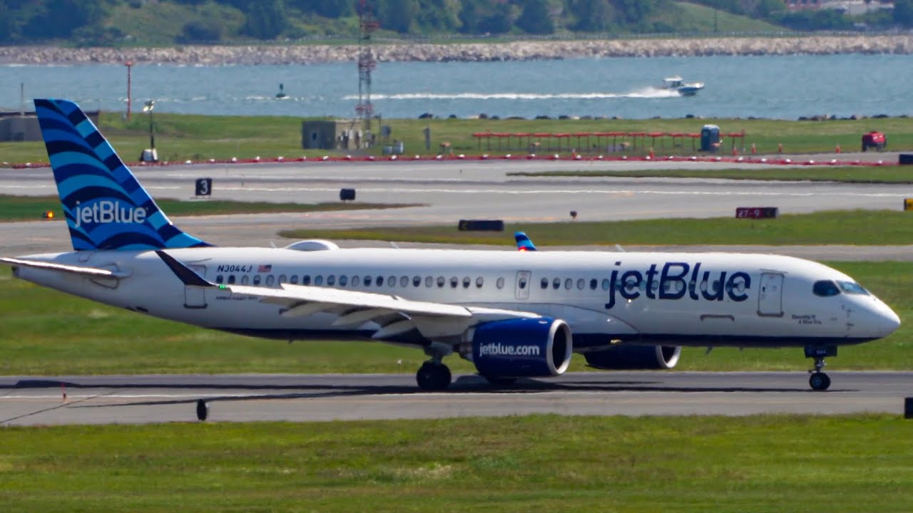 JetBlue Good Landings at Boston | A321 & A220 & E190